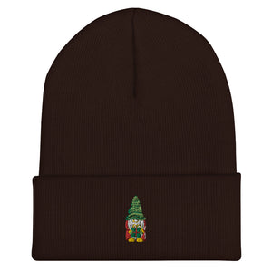 Gnome Embroidered Cuffed Beanie