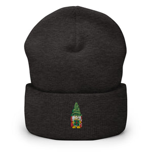 Gnome Embroidered Cuffed Beanie