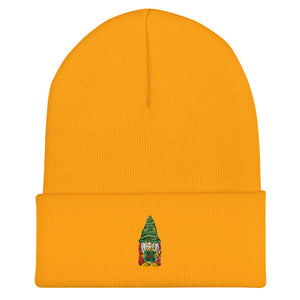 Gnome Embroidered Cuffed Beanie