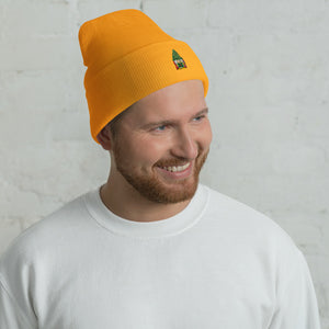 Gnome Embroidered Cuffed Beanie