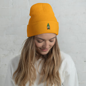 Gnome Embroidered Cuffed Beanie