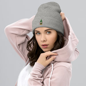 Gnome Embroidered Cuffed Beanie