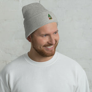 Gnome Embroidered Cuffed Beanie