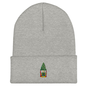 Gnome Embroidered Cuffed Beanie