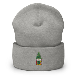 Gnome Embroidered Cuffed Beanie