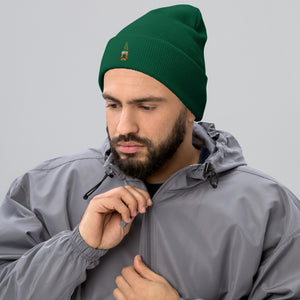 Gnome Embroidered Cuffed Beanie