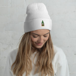 Gnome Embroidered Cuffed Beanie