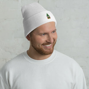 Gnome Embroidered Cuffed Beanie