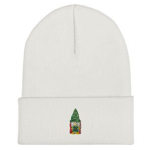 Gnome Embroidered Cuffed Beanie