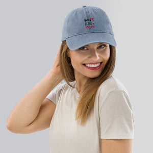 'Wife Boss Mom' Denim Hat