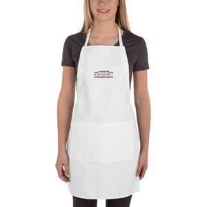 'Love Is The Greatest Adventure' Embroidered Apron