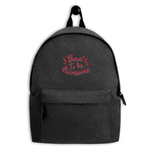 Load image into Gallery viewer, &#39;Born To Be Awesome&#39; Embroidered Backpack
