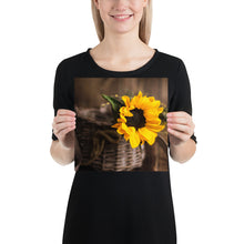 Load image into Gallery viewer, &#39;Sunflower In A Basket&#39; Poster
