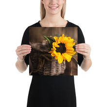 Load image into Gallery viewer, &#39;Sunflower In A Basket&#39; Poster
