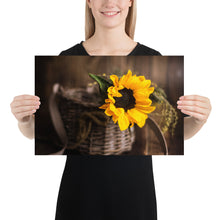 Load image into Gallery viewer, &#39;Sunflower In A Basket&#39; Poster
