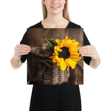 Load image into Gallery viewer, &#39;Sunflower In A Basket&#39; Poster
