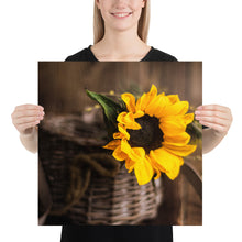 Load image into Gallery viewer, &#39;Sunflower In A Basket&#39; Poster
