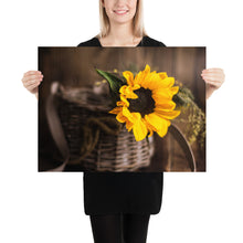 Load image into Gallery viewer, &#39;Sunflower In A Basket&#39; Poster
