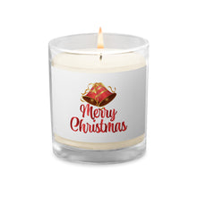 Load image into Gallery viewer, &#39;Merry Christmas Bells&#39; Glass Jar Soy Wax Candle
