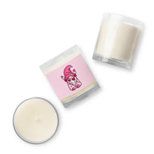 Load image into Gallery viewer, &#39;Pink Heart Valentine Gnome&#39; Glass Jar Soy Wax Candle
