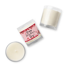 Load image into Gallery viewer, &#39;Happy Valentine&#39;s Day&#39; Glass Jar Soy Wax Candle
