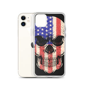 'American Flag Skull' iPhone Case