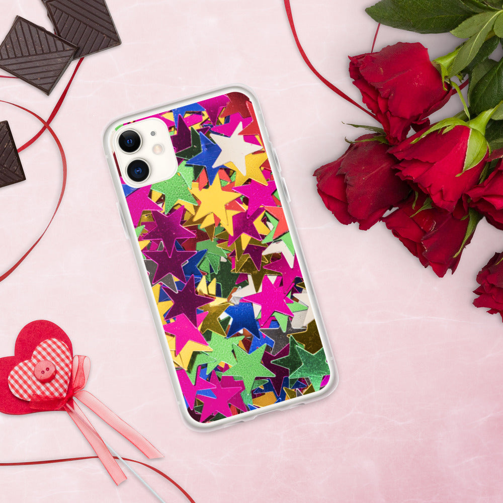 'Star Confetti Print' iPhone Case