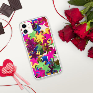 'Star Confetti Print' iPhone Case