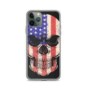 'American Flag Skull' iPhone Case