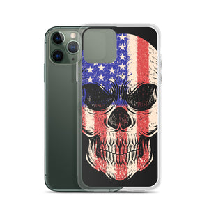 'American Flag Skull' iPhone Case