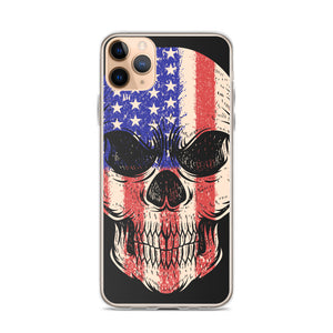 'American Flag Skull' iPhone Case