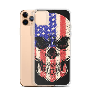 'American Flag Skull' iPhone Case