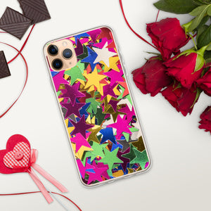 'Star Confetti Print' iPhone Case