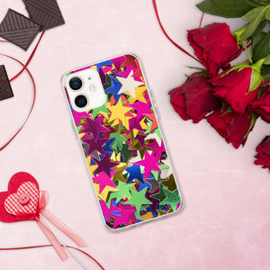 'Star Confetti Print' iPhone Case