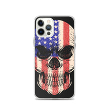 Load image into Gallery viewer, &#39;American Flag Skull&#39; iPhone Case
