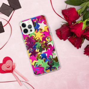 'Star Confetti Print' iPhone Case