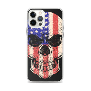 'American Flag Skull' iPhone Case