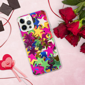 'Star Confetti Print' iPhone Case