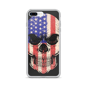 'American Flag Skull' iPhone Case