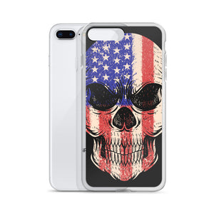 'American Flag Skull' iPhone Case