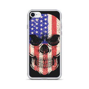 'American Flag Skull' iPhone Case