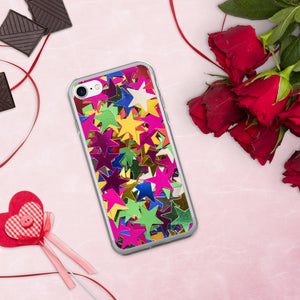 'Star Confetti Print' iPhone Case