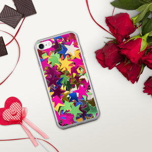 'Star Confetti Print' iPhone Case