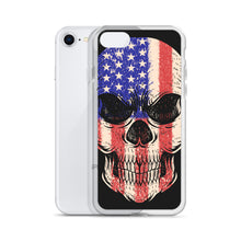 Load image into Gallery viewer, &#39;American Flag Skull&#39; iPhone Case
