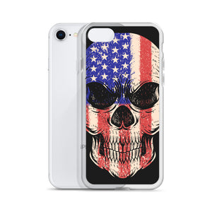 'American Flag Skull' iPhone Case