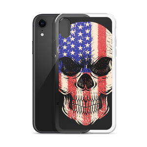 'American Flag Skull' iPhone Case