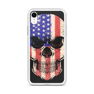 'American Flag Skull' iPhone Case