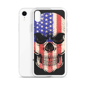 'American Flag Skull' iPhone Case