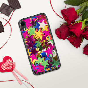 'Star Confetti Print' iPhone Case