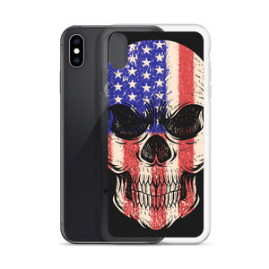 'American Flag Skull' iPhone Case